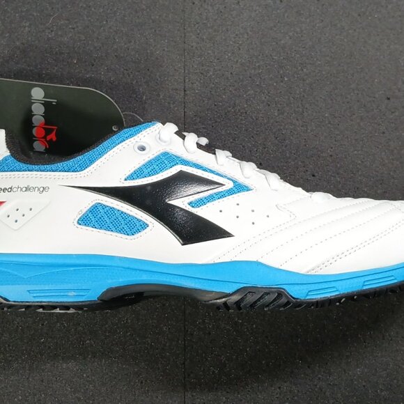 Diadora S.Challenge 2 AG Soccer Cleats White/Black/Blue Women’s 9.5 NWT Open Box - Picture 4 of 15